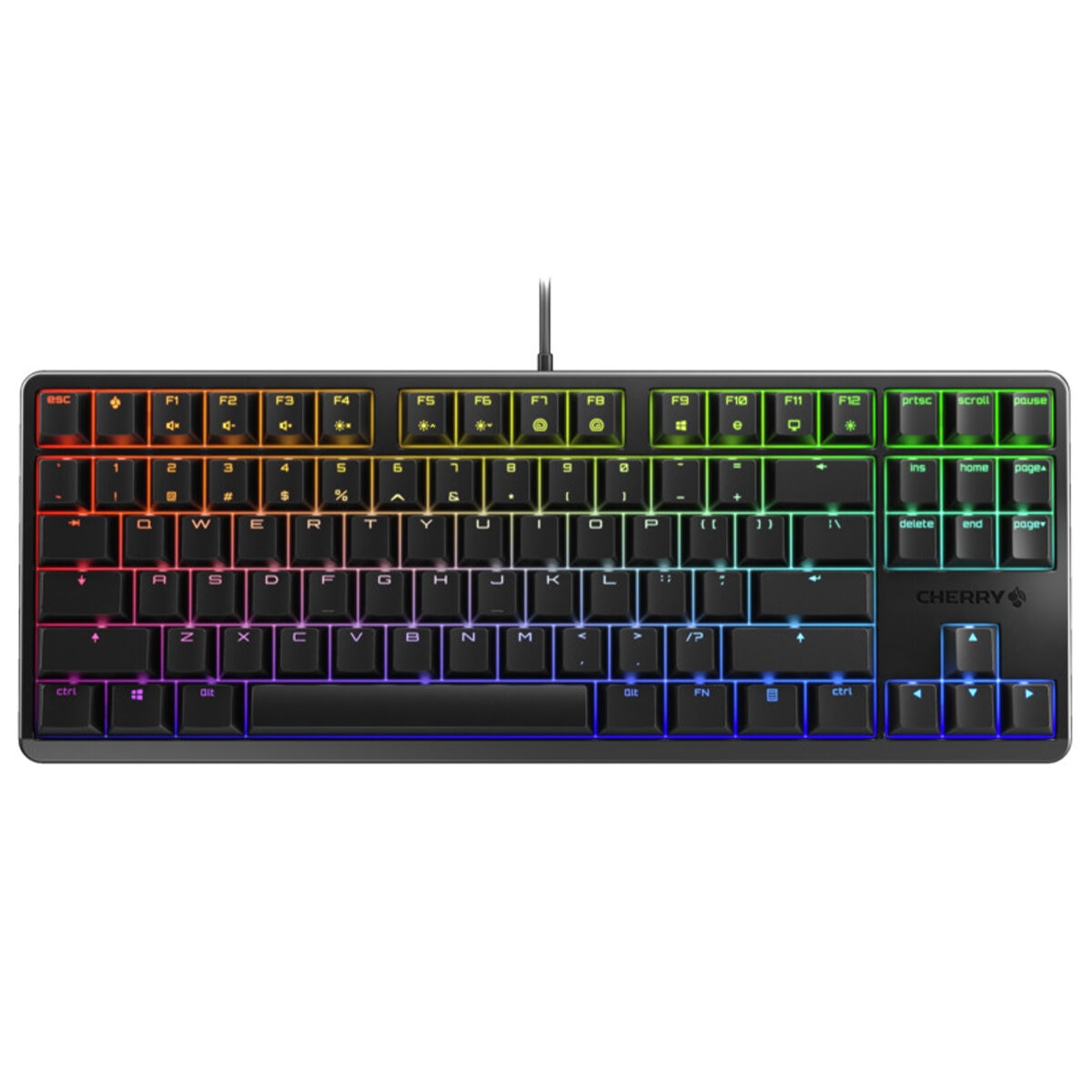 Cherry G80-3000S TKL RGB Gaming Keyboard Black with Blue Switch G80-3831LSAEU-2