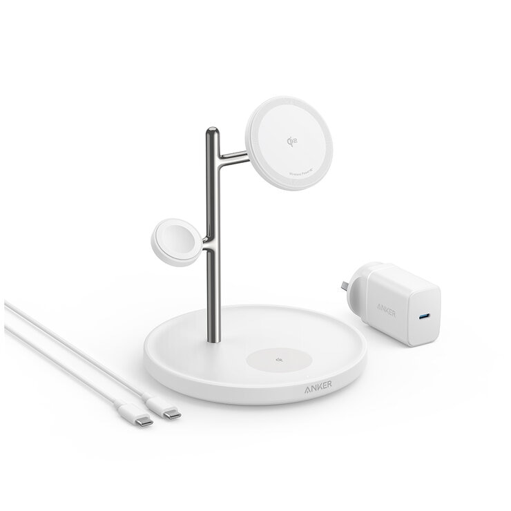 Anker MagGo 3 In 1 Wireless Charging Stand With Qi2 B25M3T21