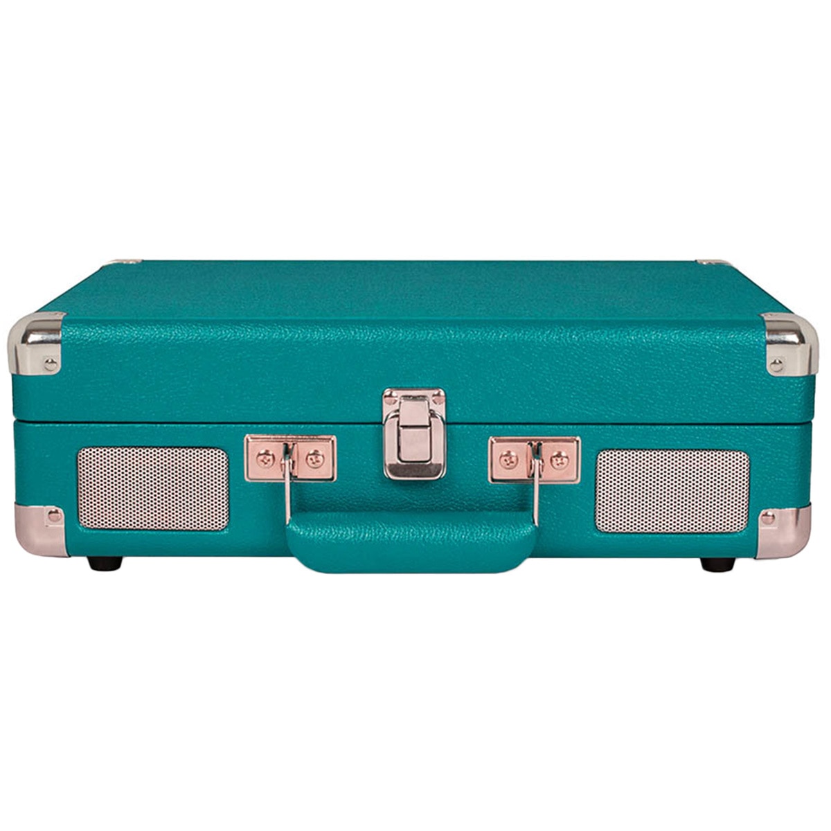 Crosley Cruiser Deluxe Portable Turntable - Teal + Free Record Storage Crate