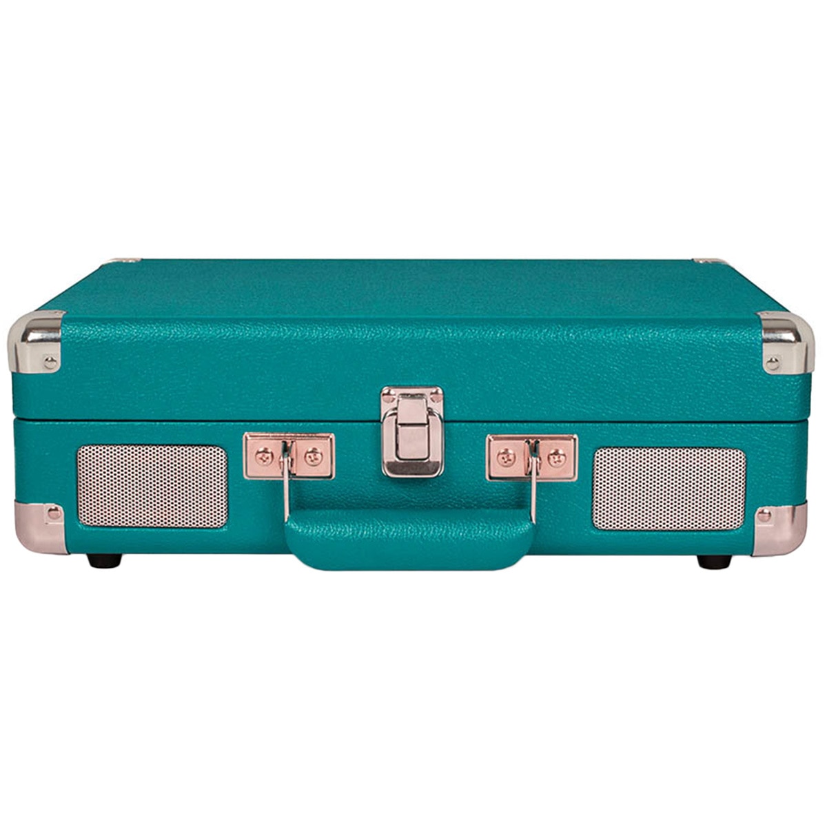 Crosley Cruiser Deluxe Portable Turntable - Teal + Free Record Storage Crate