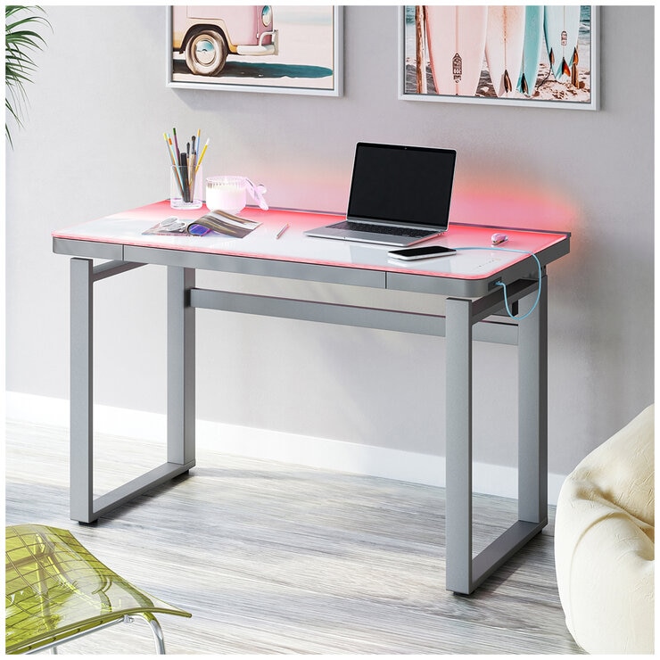Tresanti Aurora Height-Adjustable Desk With LED Lighting Tresanti Aurora Height-Adjustable Desk With LED Lighting