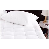 Kingtex Shangri-La Hotel Quality Cooling 5Star Bamboo Mattress Topper Single White SHMT