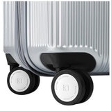 Swiss Military Carry On Luggage Chrome Silver