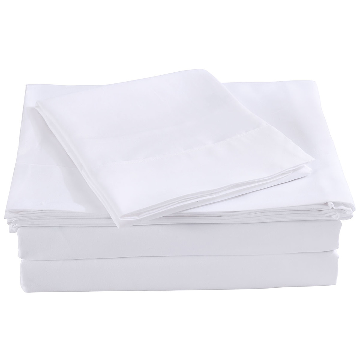 Bdirect Royal Comfort Blended Bamboo Sheet Set Queen - White