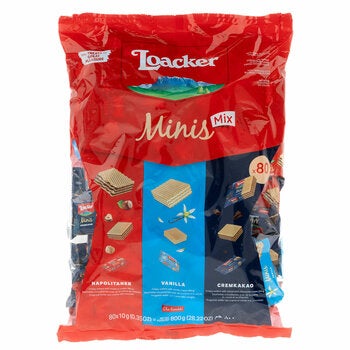 Loacker Mini Crispy Wafers 800g Loacker Mini Crispy Wafers 800g