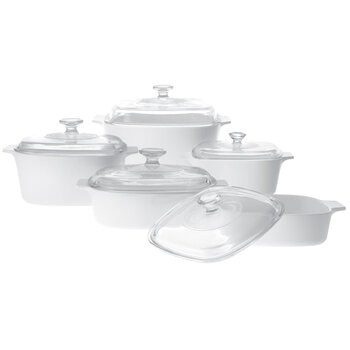 Corningware Classic White Casserole Set 10 Piece