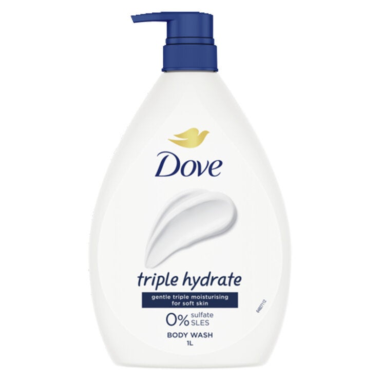 Dove Triple Moisturising Body Wash 2 x 1L Dove Triple Moisturising Body Wash 2 x 1L