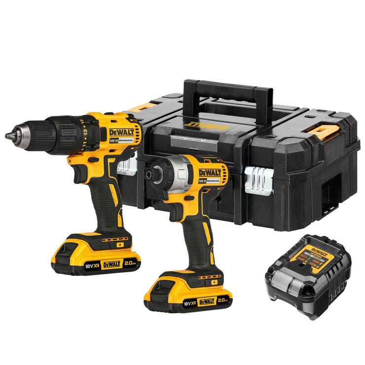 DeWALT 18V XR Brushless 2 Pieces Kit 2AH DeWALT 18V XR Brushless 2 Pieces Kit 2AH