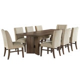 Urban Renovations Northbrook 9 Piece Dining Set Walnut