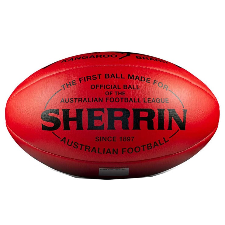 Sherrin AFL Replica Game Ball Red Size 5