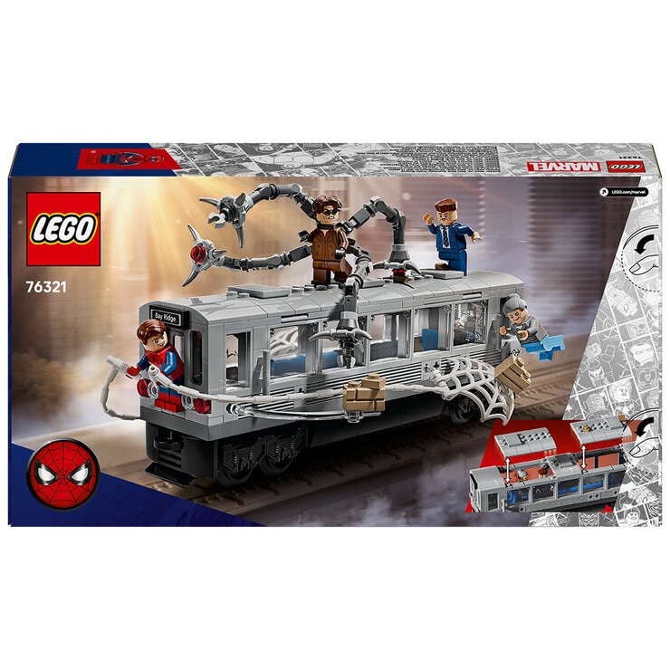 LEGO Marvel Spider-Man vs. Doc Ock Subway Train Scene 76321
