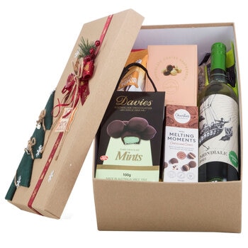 Interhampers Merry Xmas White Gift Box
