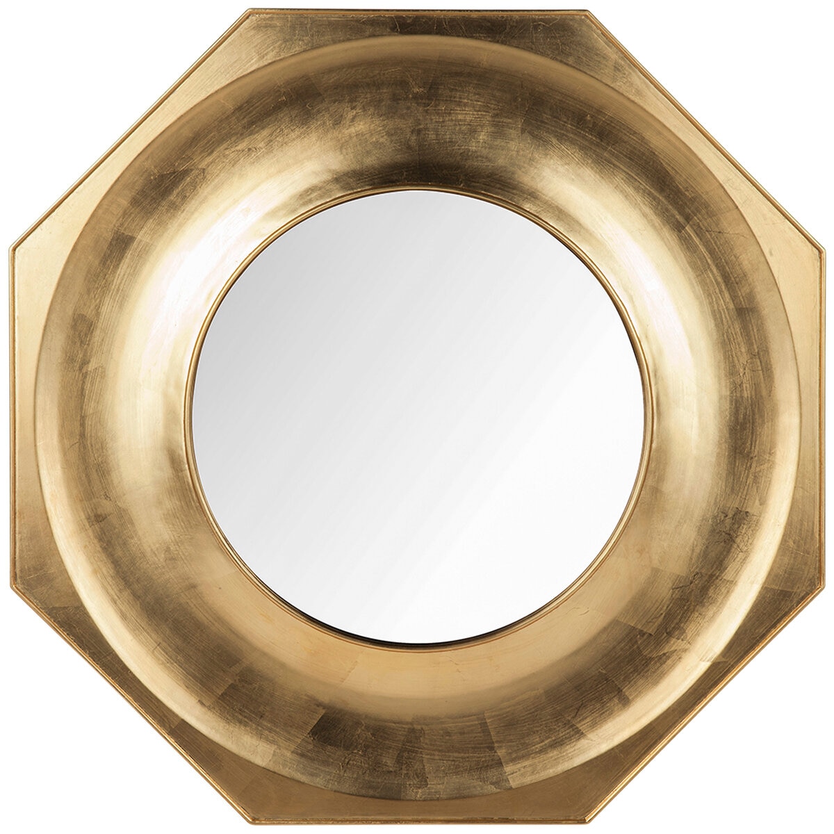 Cafe Lighting and Living Zander Hexagonal Mirror Gold