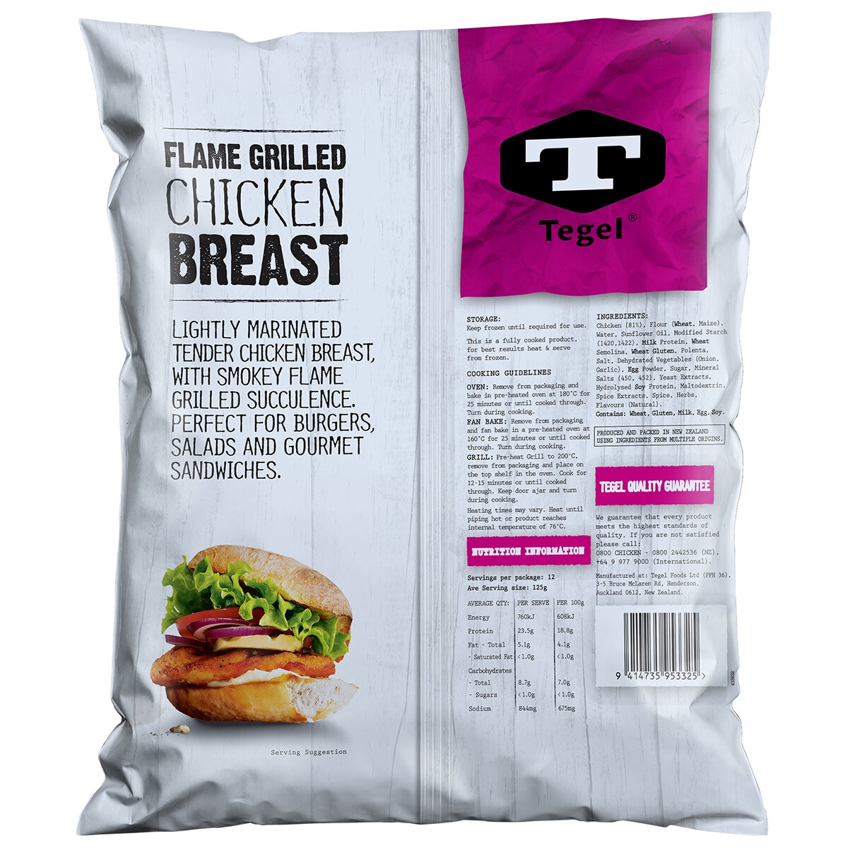 Tegel Flame Grilled Chicken Breast 1.5 kg