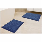 Riviera Homes Bath Mat 2 Pack Blue