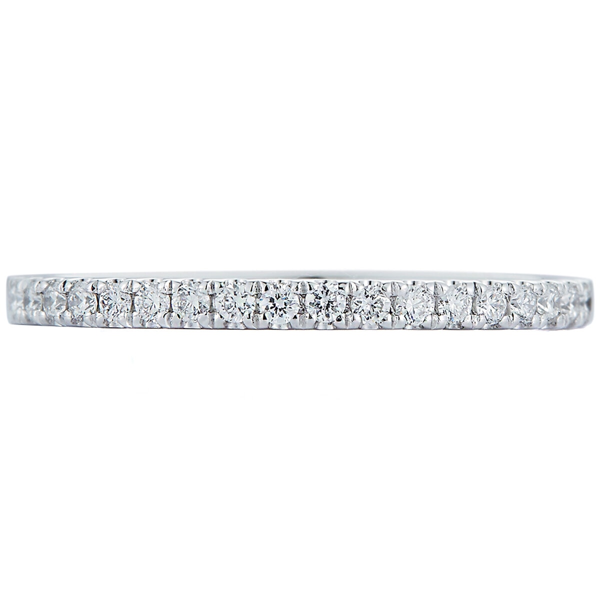 Platinum 0.20ctw Diamond Single Row Ring