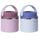 ThermoFlask 590ml Insulated Food Jar 2 Pack Pink and purple