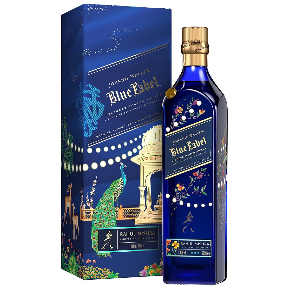 Johnnie Walker Blue Label Diwali x Rahul Mishra Blended Scotch Whisky 700ml