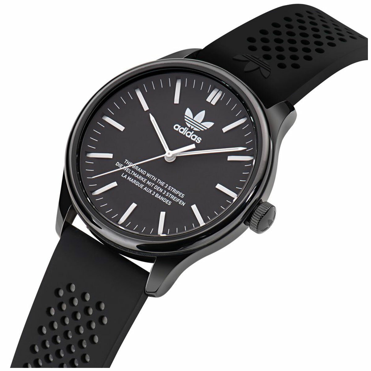 Adidas Originals Code One Black Dial Silicone Strap Watch AOSY23031 Adidas Originals Code One Black Dial Silicone Strap Watch AOSY23031