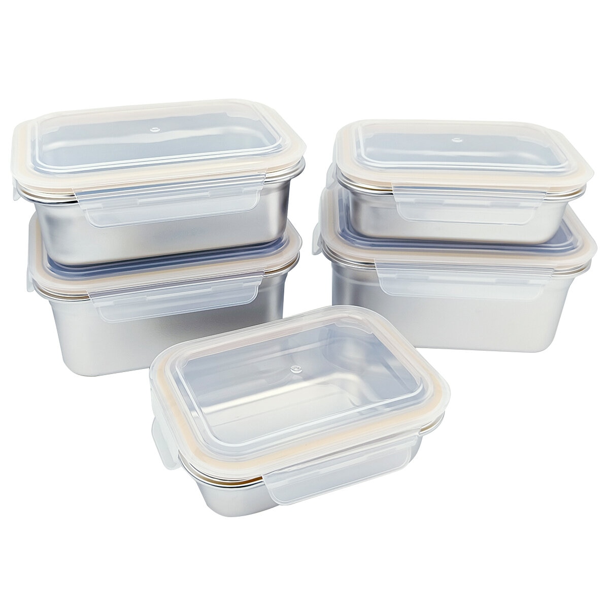 Neoflam Stainless Steel Containers 10 Piece Set