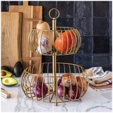 over and back Golden Fruit Basket 2-Tier over and back Golden Fruit Basket 2-Tier