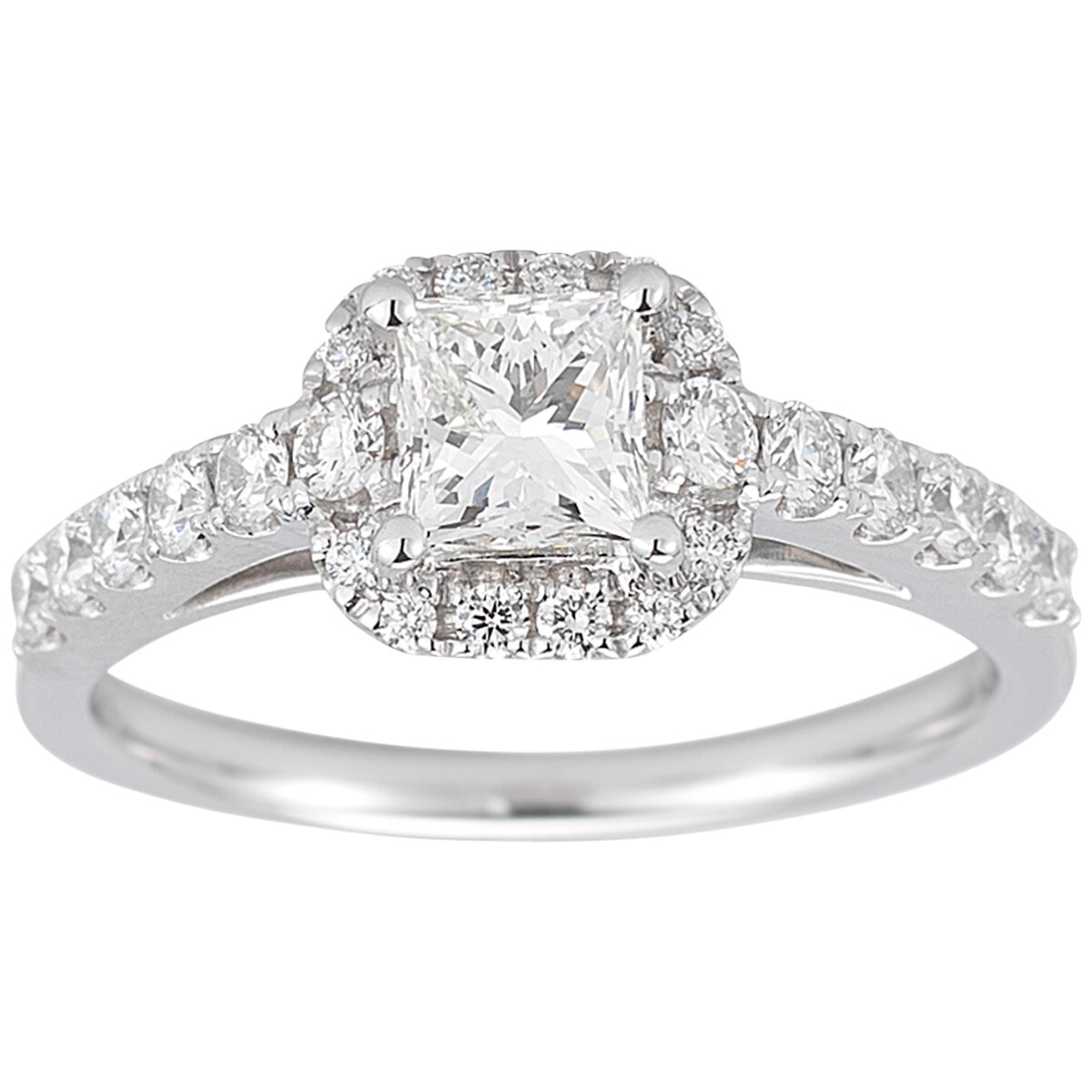 Platinum 1.42CTW Diamond Bridal Set 0.72CT Centre