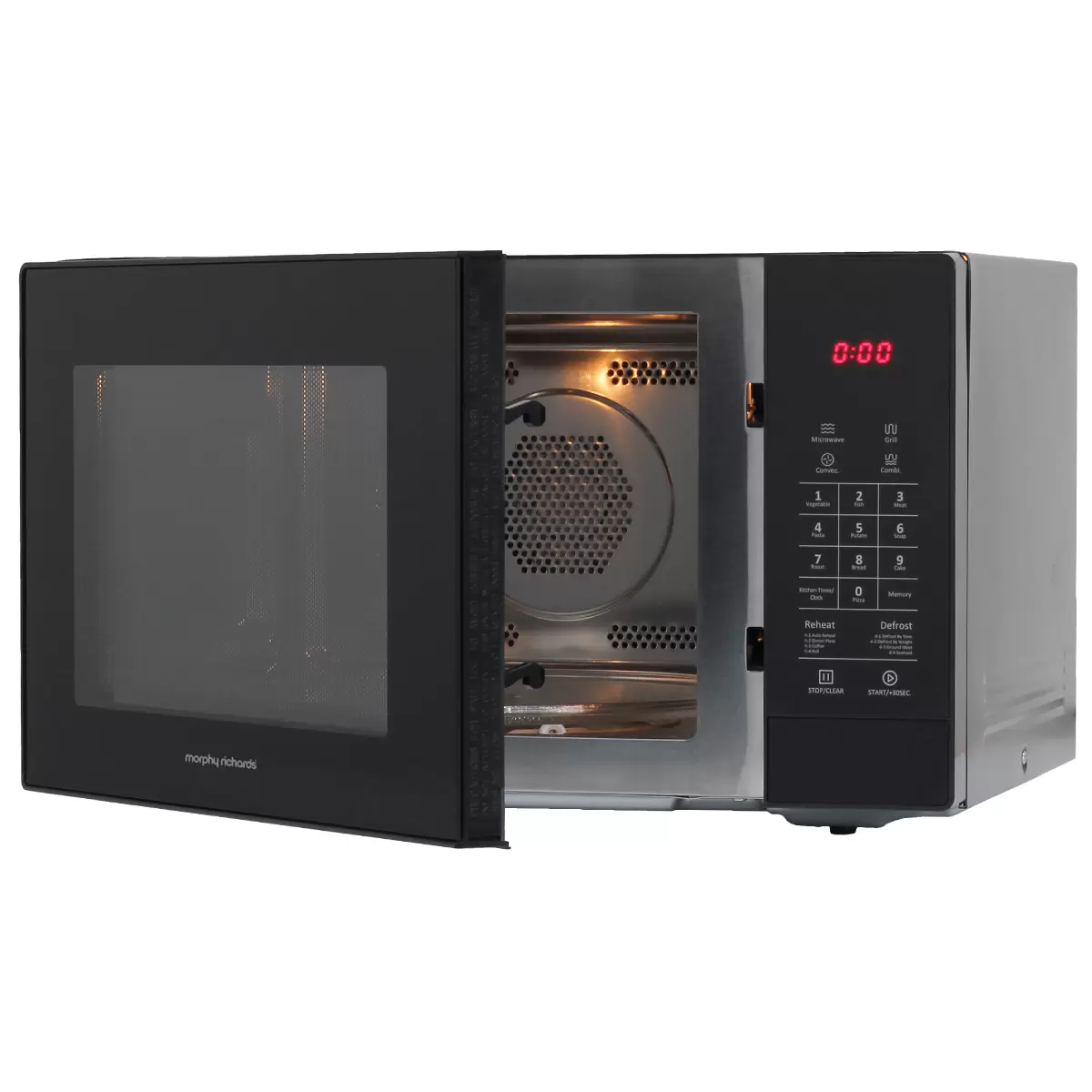Morphy Richards Microwave Oven with Grill and Convection Black 34L
