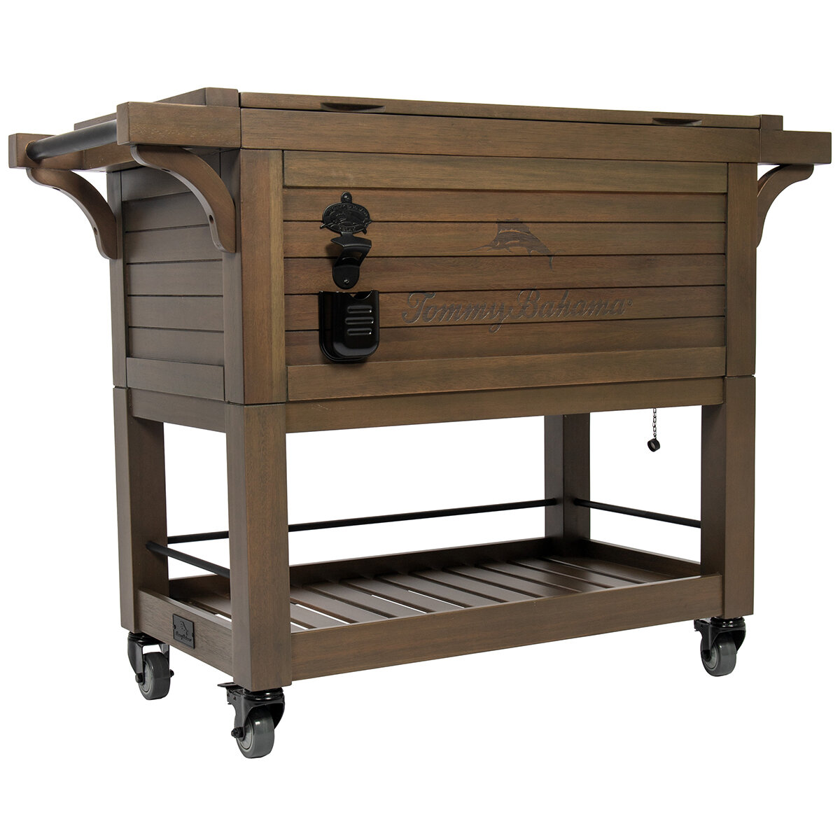 Tommy Bahama 100 Quart Wood Rolling Cooler Costco | lupon.gov.ph