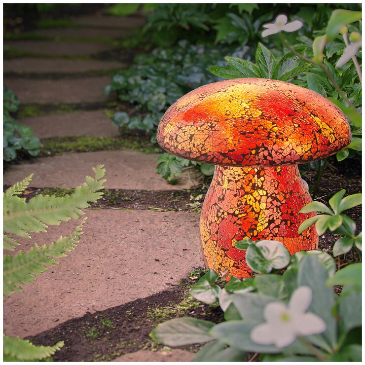 AURORA Lighting Mosaic Solar Mushroom Light 1 pack
