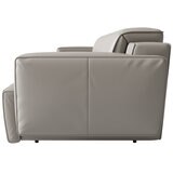 Valencia Valentina Leather Reclining Lounge 3 Seater Grey Color
