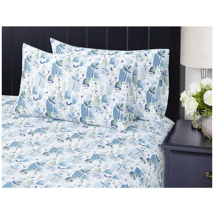 South Point Home Fashions Microfiber King Single 4 Piece Sheet Set Floral