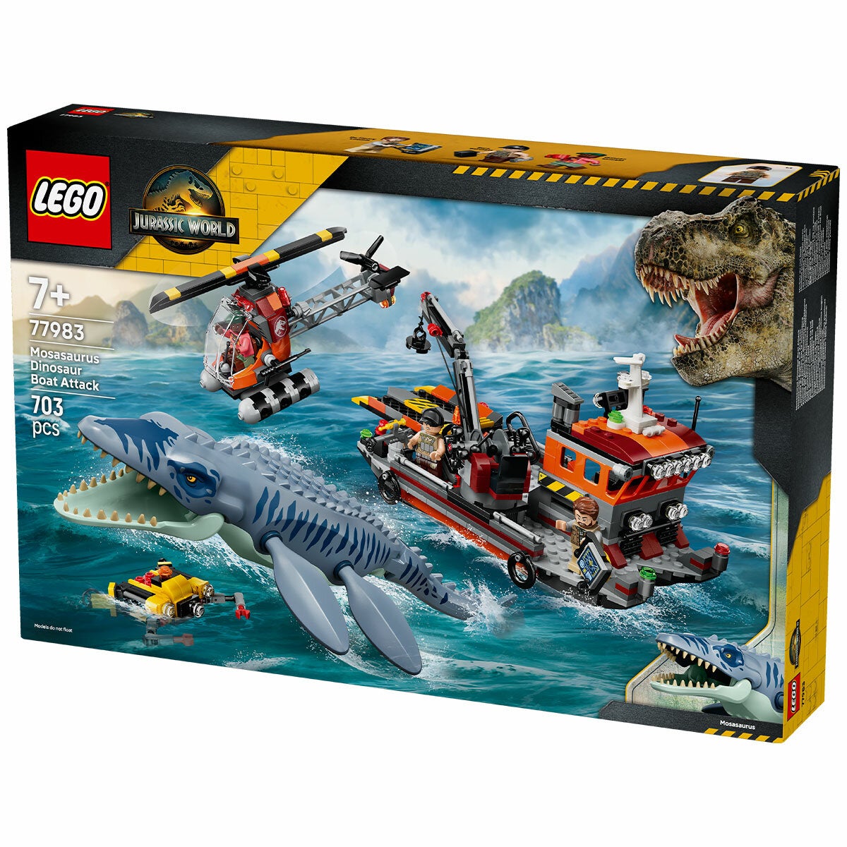 LEGO Jurassic World Mosasaurus Dinosaur Boat Attack 77983 LEGO Jurassic World Mosasaurus Dinosaur Boat Attack 77983
