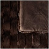 Frye Luxe Faux Fur Throw 152 x 178cm Chocolate