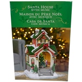 Rotating Santa House with Lights and Music