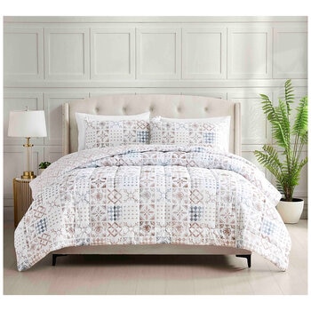 Istoria Home Quilted Comforter Queen 3 Piece Set