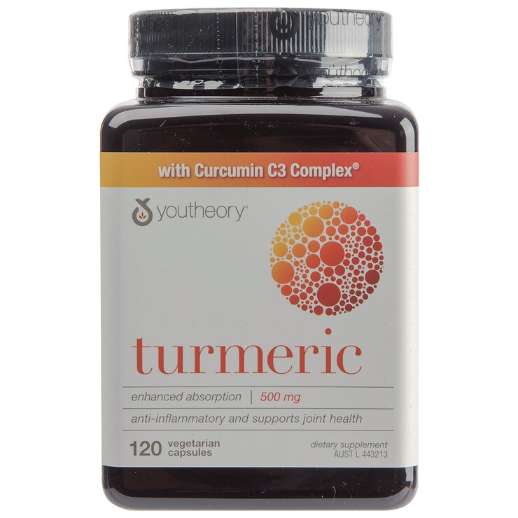 Youtheory Turmeric 500mg 120 Capsules