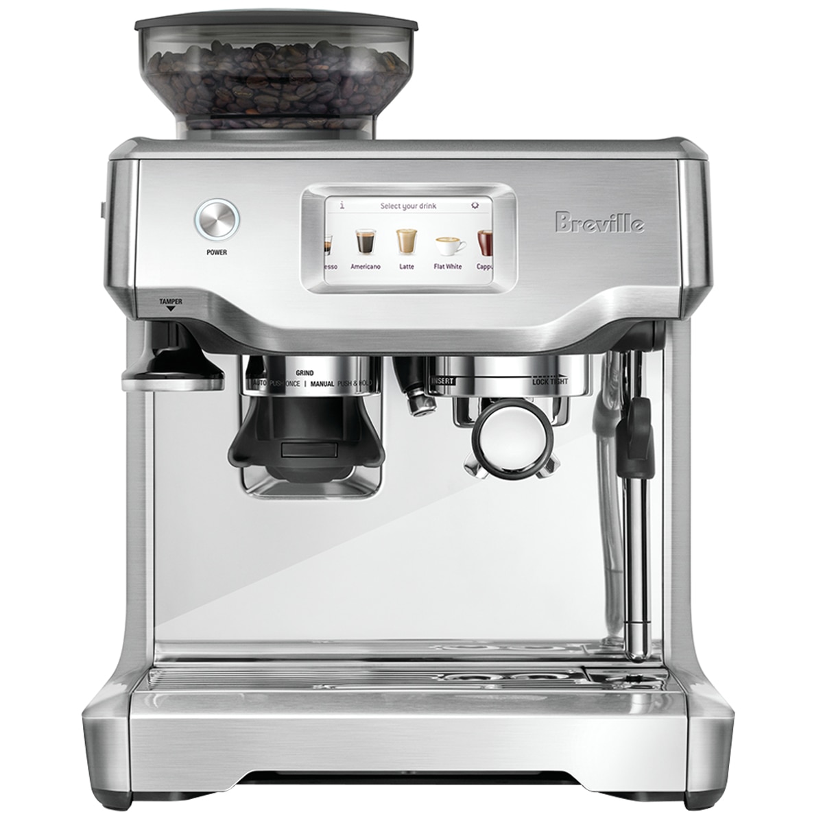 Breville The Barista Touch Auto Coffee Machine BES880BSS - Silver