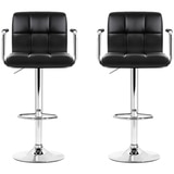 Artiss Black Gaslift Swivel Barstool 2 pack