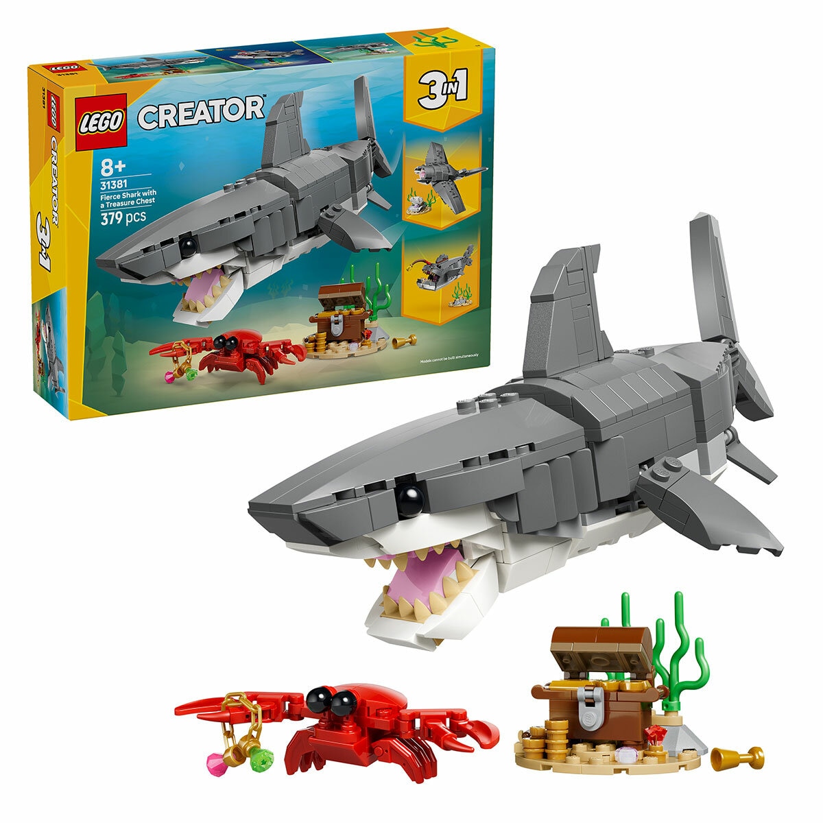 LEGO Creator Fierce Shark with a Treasure Chest 31381
