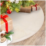 Mon Chateau Faux Fur Tree Skirt Ivory