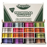 Crayola Triangular 256 Pieces Large Crayon 16 Colours