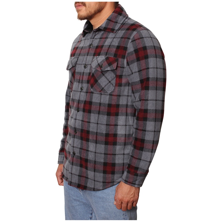 Freedom Foundry Men's Plush Shirt Jacket - Castlerock Freedom Foundry Men's Plush Shirt Jacket - Castlerock