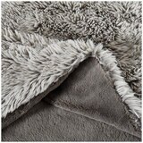 Frye Arctic Faux Fur Lux Throw 152 x 178cm Grey