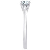 18KT White Gold 0.85ctw Diamond Bridal Set With 0.60ctw Centre