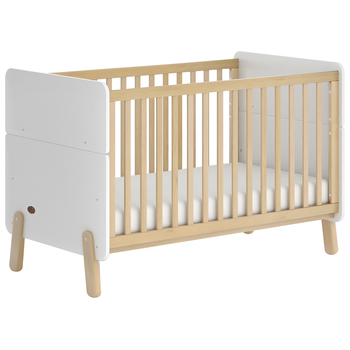 Boori Natty Cot Bed - Barley/White/Almond