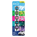 Febreze Mini Car Air Freshener 5 Pack Mixed Scents