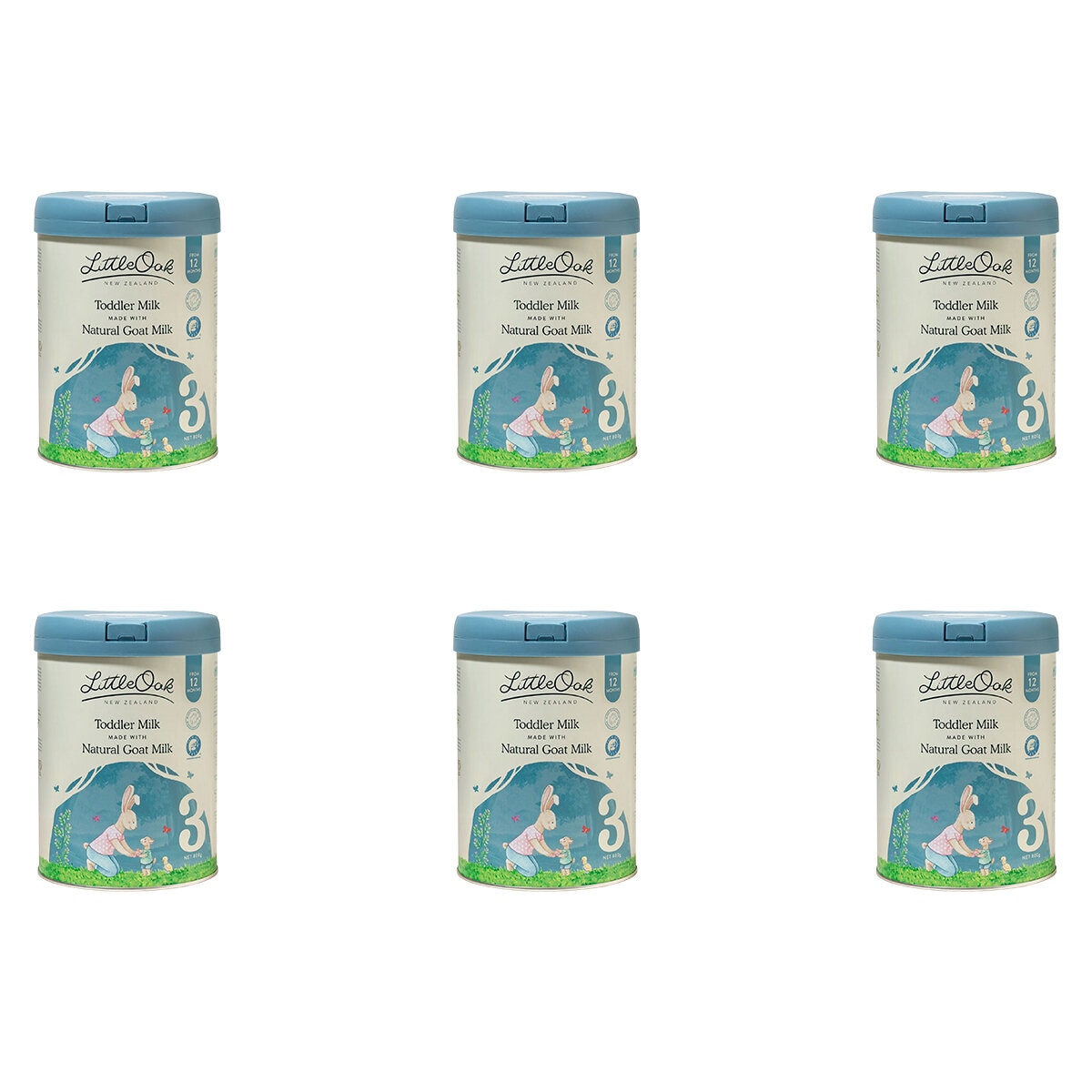 LittleOak Natural Goat Milk Toddler Milk with Olive Oil Stage 3 6 x 800g LittleOak Natural Goat Milk Toddler Milk with Olive Oil Stage 3 6 x 800g