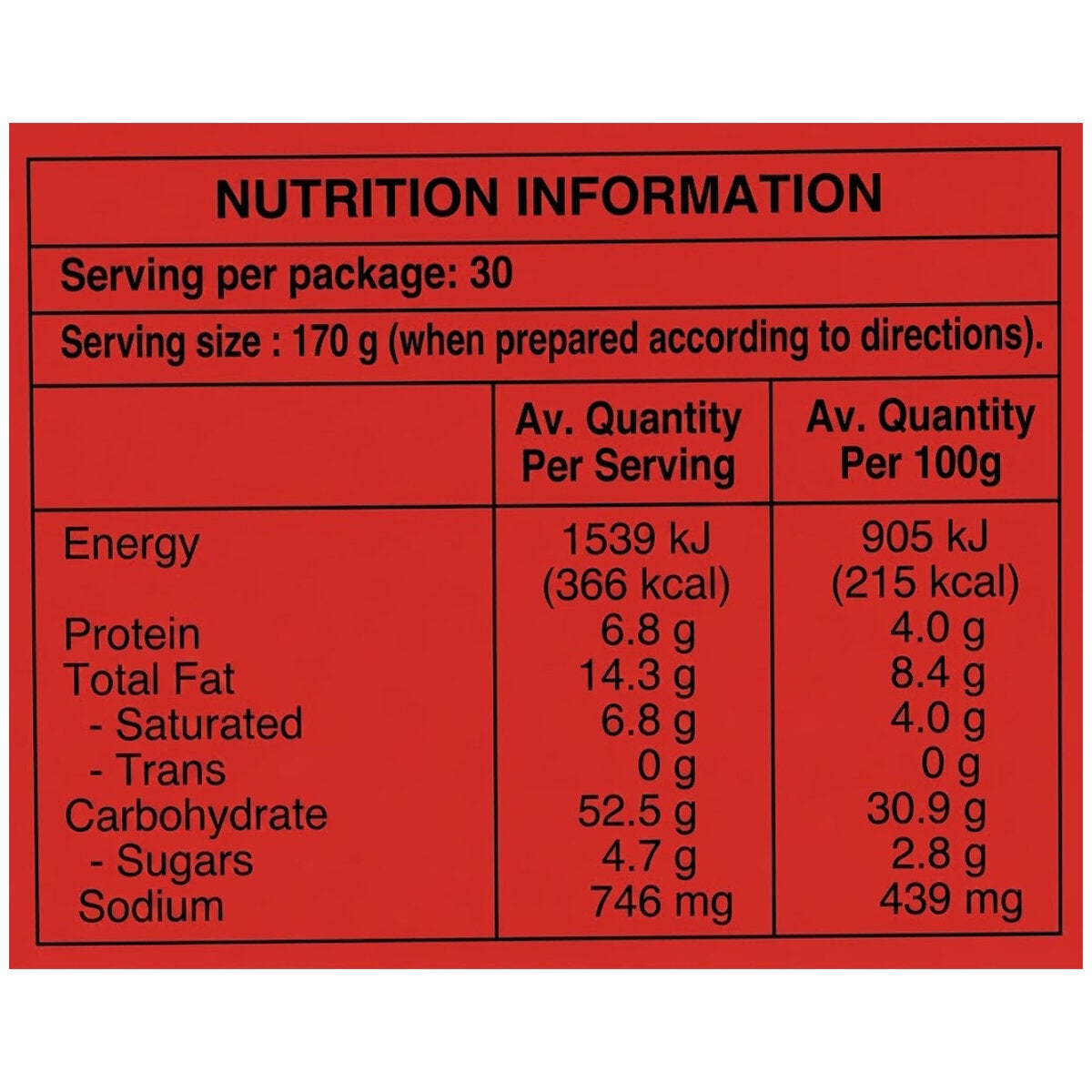 Supermi Mi Goreng Noodle 30 x 80g