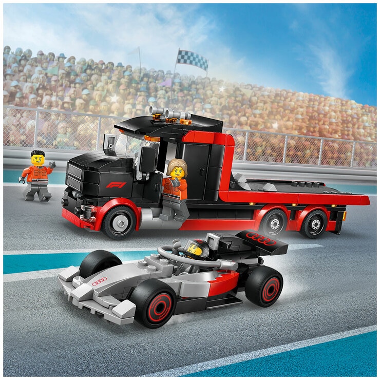 LEGO City F1 Display Truck with Audi F1 Race Car Toy 60493