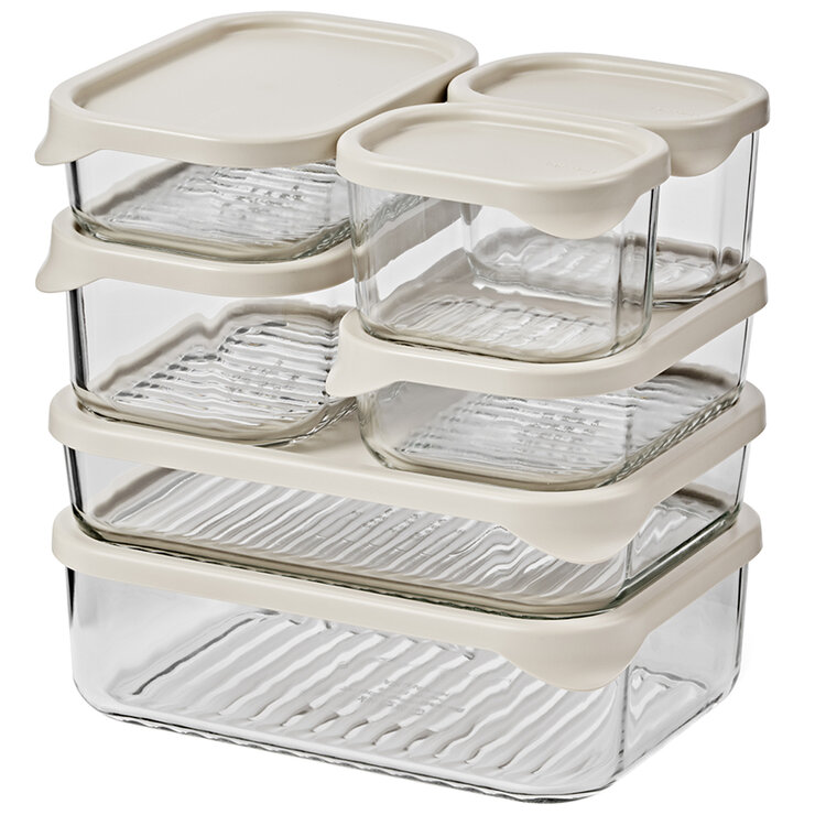 Glasslock Modular Glass Storage 7 Piece Glasslock Modular Glass Storage 7 Piece